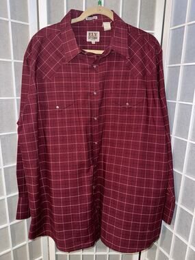 Vintage Ely Cattleman Shirt Mens XXL Pearl Snap STRIPED Color